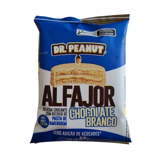 Alfajor Dr.peanut 55g Chocolate Branc
