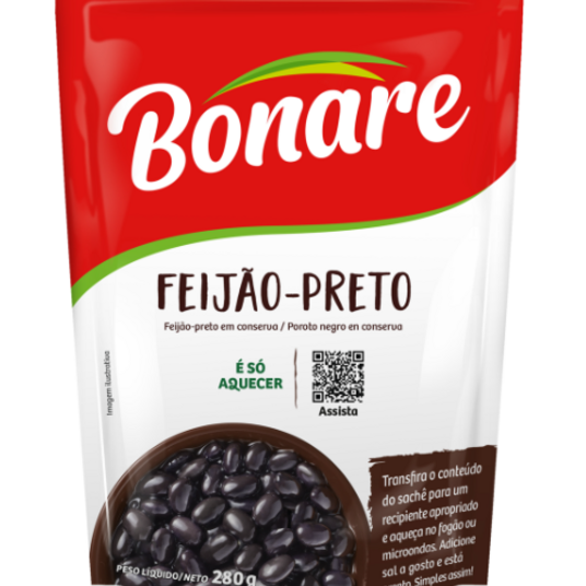 Feijao Preto Pronto Bonare 280g Sache