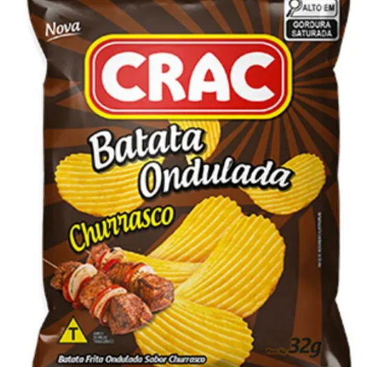 Batata Ondulada Crac 32g Churrasco