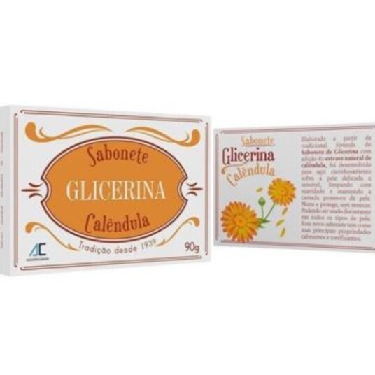 Sabonete Barra Augusto Caldas 90g Calendula