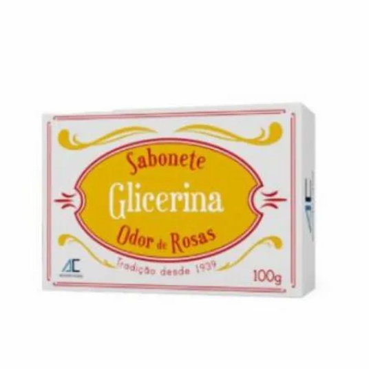 Sabonete Barra Augusto Caldas 90g Odor de Rosas