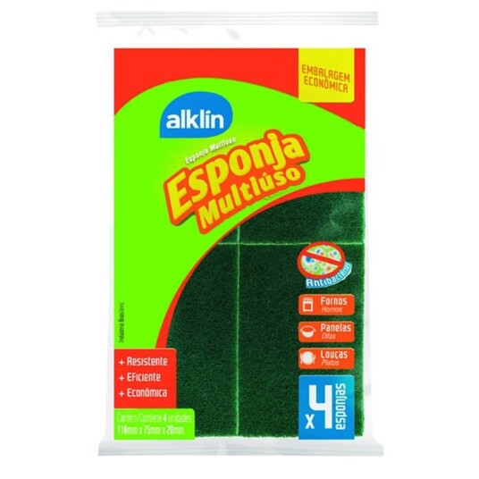 Esponja Anti-risco Alklin 4un