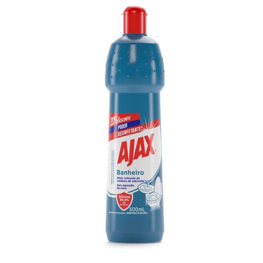 Desinfetante Squeeze Ajax 500ml Banhei.20%desc.