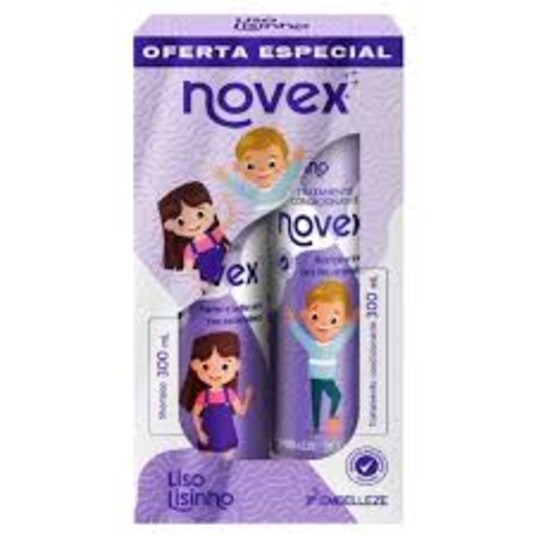 Kit Sh.+trat.cond.novex 2x300ml Liso Lisinho