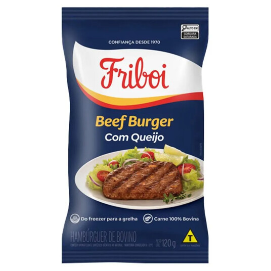 Beef Burger Bov.friboi 120g C/queijo