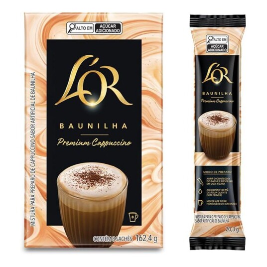 Cappuccino Soluvel Lor 162,4g Vanilla
