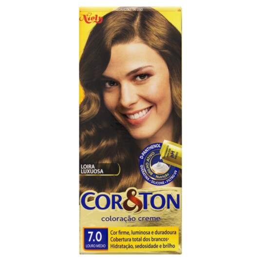 Tintura Cor e Ton 135g 7.0 Louro Medio