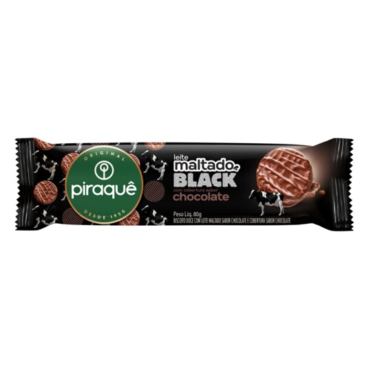 Cookies Piraque 80g Maltado Black