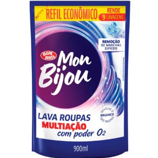Lava Roupa Mon Bijou 900ml Multiacao Sc