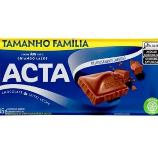 Chocolate Lacta 145g Ao Leite