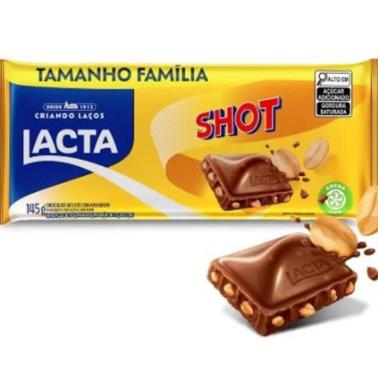 Chocolate Lacta 145g Shot