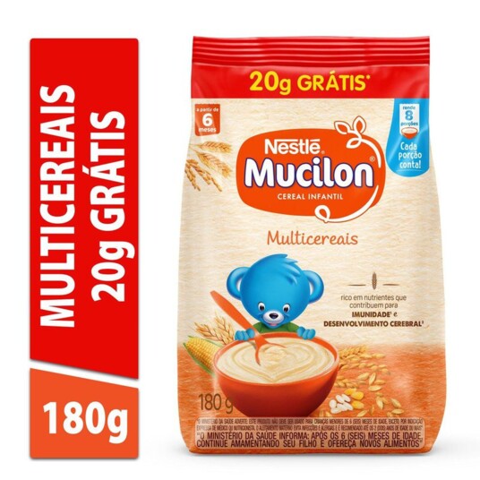 Cereal Mucilon 180g 20g Grts Multicereais