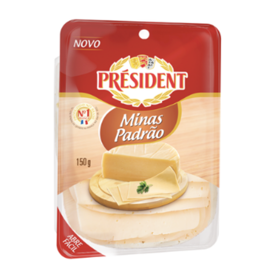 Queijo Minas Padrao President 150g Fatiado