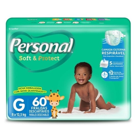 Fralda Desc.baby Prot.sec Personal Hiper L60p57 G