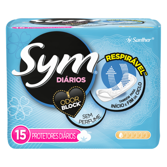 Protetor Diario Sym 15un C/perfume