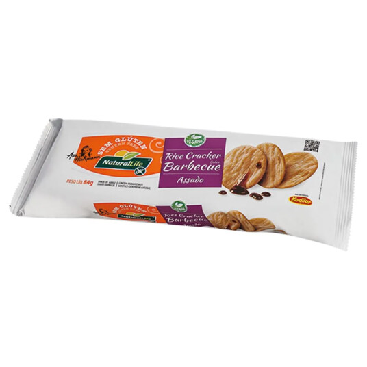 Biscoito Rice Crac.natural Life 84g S/glut.barbecu