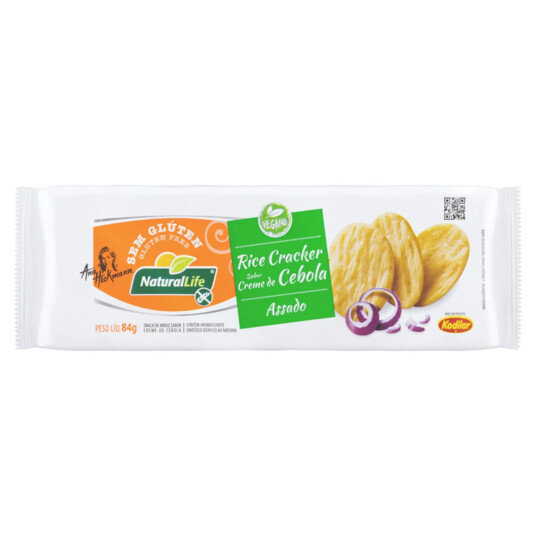 Biscoito Rice Crac.nat.life 84g S/glut.c.cebola