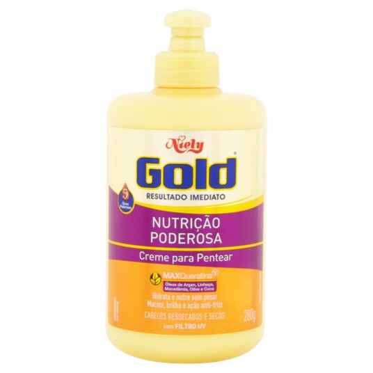Creme de Pentear Niely Gold 250ml Nutricao Podero