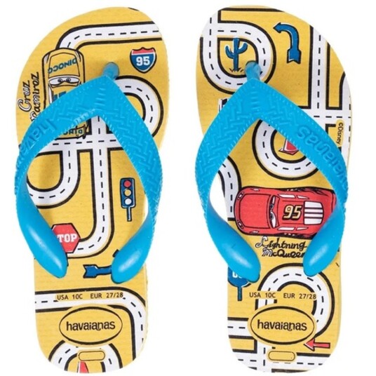 Sandalia Kids Cars Havaianas Amarelo P.29/30