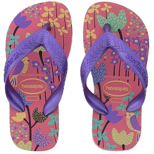 Sandalia Kids Flores Havaianas Rosa Ball.27/28