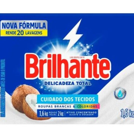 Sabao em Po Brilhante 1,6kg Delic.total Cx