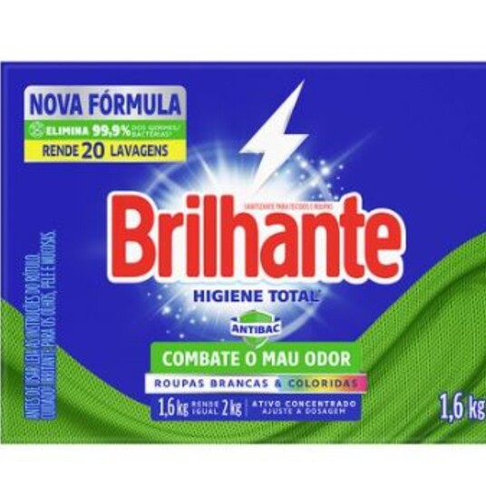 Sabao em Po Brilhante 1,6kg Hig.total Cx