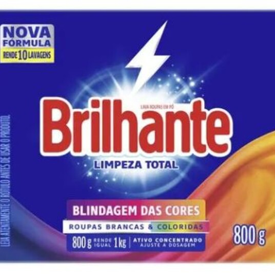 Sabao em Po Brilhante 800g Limpez.total Cx