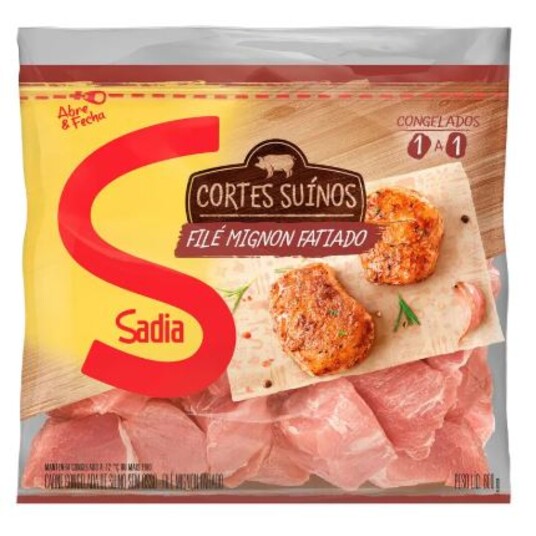 File Mignon Suino Sadia 800g Fatiado