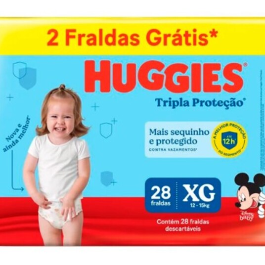 Fralda Desc.huggies T.prot.meguinha 28un Xg