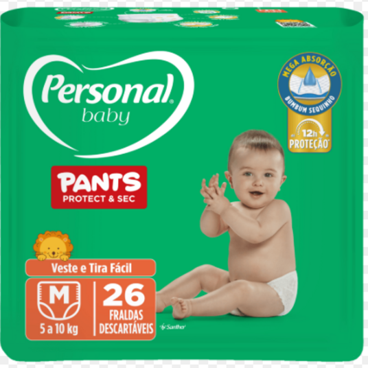 Fralda Personal Pants Baby Pro.&sec 26un M