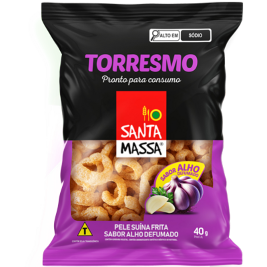 Torresmo Santa Massa 40g Alho Defumado