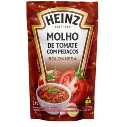 Molho de Tomate Heinz 240g Bolonhesa Sc