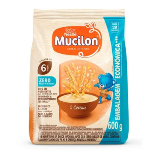 Mingau Mucilon 600g 5 Cereais Zero