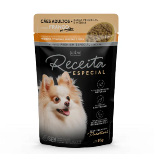 Racao P/caes Receita Especial 85g Ad.rpm Frango