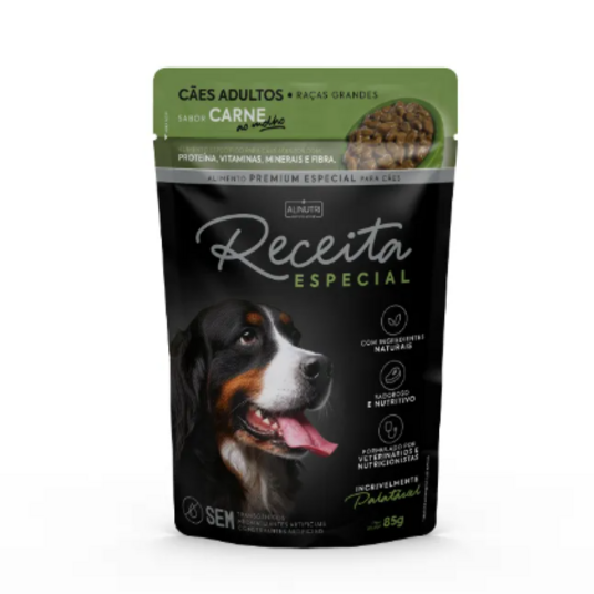 Racao P/caes Receita Especial 85g Ad.rpm Carne