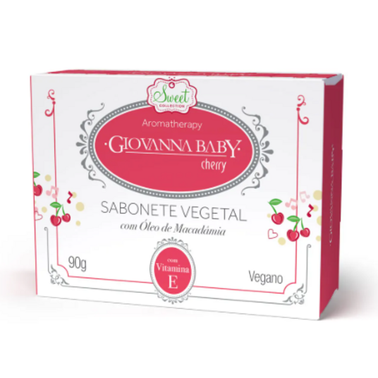 Sabonete Barra Giovanna Baby 90g Vegetal Cherry
