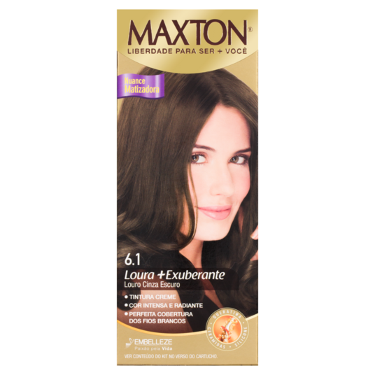 Tintura Maxton Un 6.1 Louro Cinza