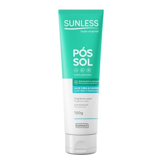 Locao Pos Sol Sunless 120ml Aloe Vera