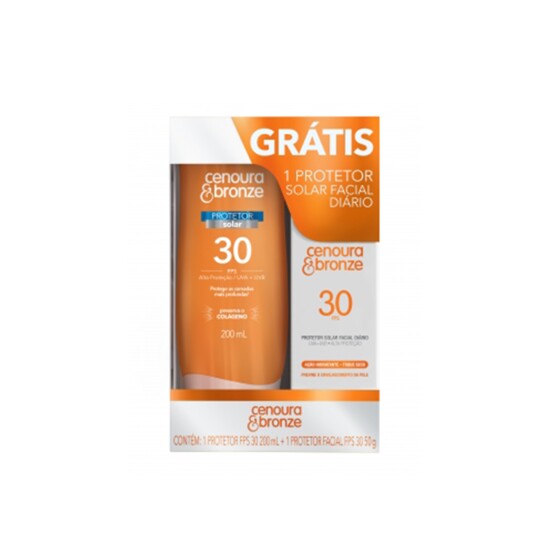 Kit Cenoura&bronze 200ml Fps30 +facial