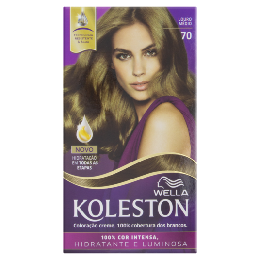 Tintura Creme Koleston Un N70 Louro Medio