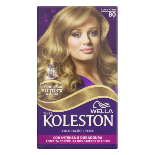 Tintura Creme Koleston Un N80 Louro Claro
