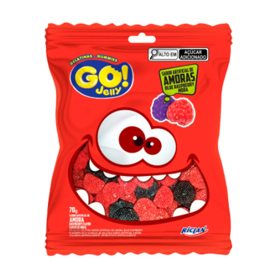 Bala Gelatina Go Jelly 70g Amora