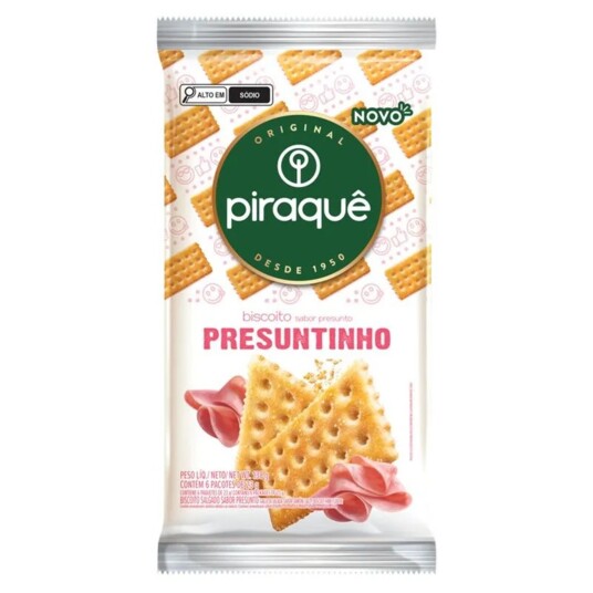 Biscoito Salg.piraque 138g Presuntinho
