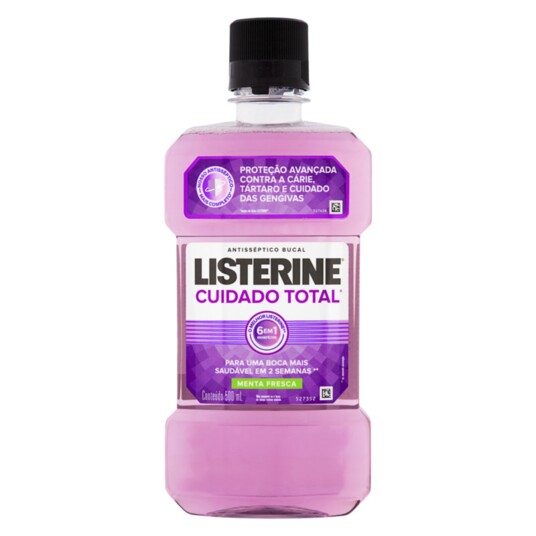 Antissep.bucal Listerine 500ml L+p- Cuidado Total
