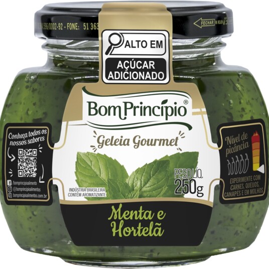 Geleia Bom Principio 250g Menta/hortela