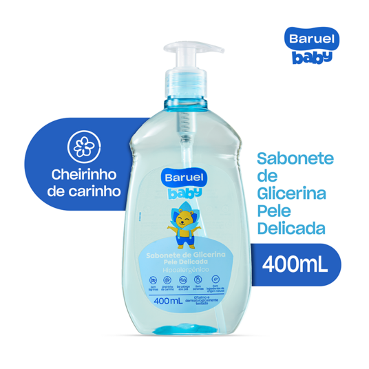 Sabonete Liq.baruel Baby 400ml Pele Delicada