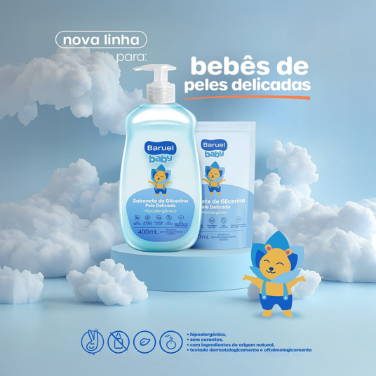 Sabonete Liq.baruel Baby 400ml Pele Delicada