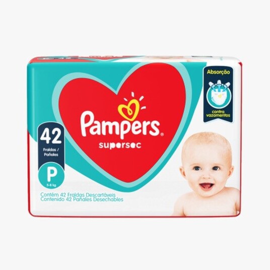 Fralda Supersec Pampers Mega 42un P