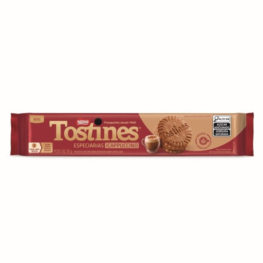 Biscoito Tostines 93g Cappuccino