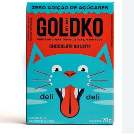 Choc. Zero Acucar Deli Deli 70g Ao Leite
